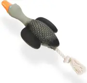 Squeaky Rope Dog Toys, Latex Rubber Squeak Duck Tug of War Toy, Interactive P...