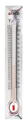Aluminum Thermometer, -30 to 110C / 30 to 230F - Spirit Filled - Eisco Labs