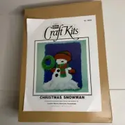 Better Homes Garden Latch Hook Kit Christmas Snowman 1983 Columbia Minerva