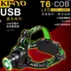 【KINYO】 USB充電式高亮度頭燈 (LED-721)