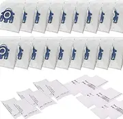 18X Vacuum Cleaner Bag Compatible with Miele 9922750 9917730 10408410 10455000 10123210 S2 S5 S8 S5210 S5211 S8310 Classic C1 Complete C2 Complete C3 HyClean 3D GN Efficiency Dustbags
