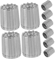 ABOOFAN 10pcs Tire Dustproof Cover Tire Air Caps Car Wheel Air Valve Caps Valve Stem Lid Truck Accessories for Men Bike Accessories Grey