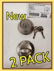 2 Kwikset 660 15 SMT RCAL Single Cyl Deadbolt SmartKey Satin Nickel 90130-150