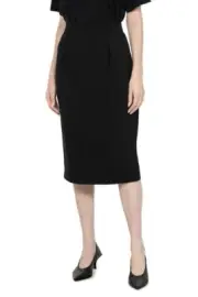 Veronika Maine Black Eco Suit Midi Pencil Skirt Size 8 BNWT RRP $179