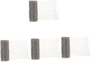HOMSFOU 4 Rolls Laundry Lint Catcher Garden Wire Strainer Sink Tap Water Filter Tea Infuser Wire Mesh Compost Wire Netting Mesh Lint Traps Funnel Silver Stainless Steel