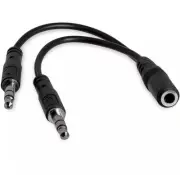 Headset Splitter Adapter StarTech.com 3.5mm 4 Position to 2x 3 Position 3.5mm
