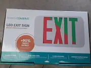 Led Exit Light 2 Color Settings Red Or Green By Simply Conserve