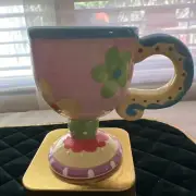 Collectible Easter Egg Cup Cracker Barrel Colorful Collection Original Box READ