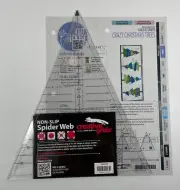 Creative Grids Spider Web Quilt Ruler CGRKA6 + Crazy Christmas Trees Pattern
