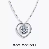 在飛比找博客來優惠-【JOY COLORi】50分 18K白金 躍動之心圓鑽項鍊