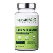 Healthveda advance hair vitamin with dht blocker and biotin For hair 60Cap FS