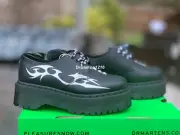 NIB DR. MARTENS X PLEASURES 1461 TRIBAL PLATFORM Shoes 25225009 UK5/US W7