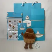Jellycat BRIGITTE BRIOCHE PARIS EXCLUSIVE Bag Pin Stickers Box IN HAND!