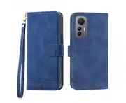 Flip Leather Wallet Case for Xiaomi 12/ 12X/ 12S - Blue