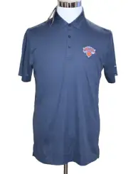 Travis Mathew NWT NY Knicks Bayfront Polo Indigo Blue Micro Stripe RARE Mens M