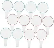 BESPORTBLE 12pcs Handheld White Boards for Classroom Single Sided Dry Erase Score Paddles for Voting Teaching Sports Events with Circles