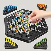 Chain Triangle Chess Game, Geometric Chess Game, Board Games for Family Night, Family Games for Kids and Adults, 2 to 4 Players