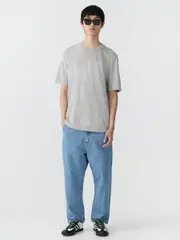 Regular Fit T-Shirt In Grey Marl