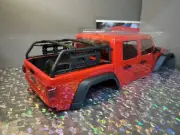 Axial SCX10 iii Jeep JT Gladiator Red Body w/ Interior Roll Cage & LED Lights
