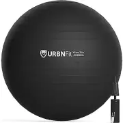 Exercise Fitness Yoga Ball Workout Pregnancy Stability Balance Ball w/Pump Black
