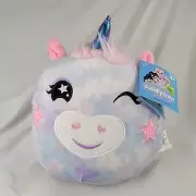 Cuddly Crew Soft 9" Plush Tie-Dye Unicorn New with Tag Pillow Stuffed