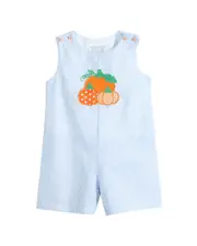 Lil Cactus Seersucker Pumpkin Shortall