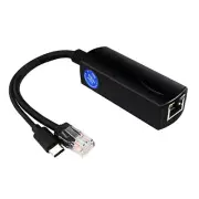 DC 5V 10/100/1000Mbps Transfer Rate Active PoE Splitter For Raspberry Pi 4 4B