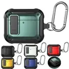 For AirPods 4 / AirPods 3 / Pro 2nd Gen Secure Lock Rugged Case with Keychain