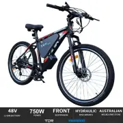 27.5" Electric Bike 48V 750W Motor 15AH 20AH 28AH Battery E-MTB with LCD Display