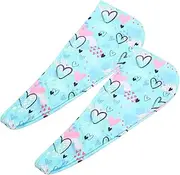 FOYTOKI Salon Towel Set 2pcs Beauty Cap Print Thicken Absorbent Hair Dry Wrap for Bathroom