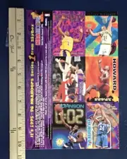 1995-96 SKYBOX NBA HOOPS SERIES 1-BASKETBALL PROMO UNCUT SHEET OF 6 CARDS NM+