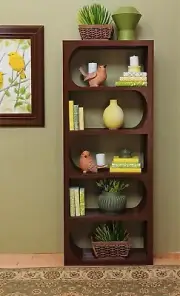 ⏲white BROWN living room FURNITURE bookcase DIORAMA display HOME 1/6 for BARBIE