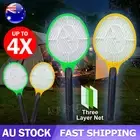 4x Electric Bug Zapper Tennis Racket Mosquito Fly Swatter Insect Killer Handheld
