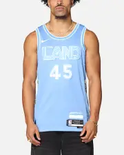 [Nike] Nike Donovan Mitchell Cleveland Cavaliers #45 City Edition 2024/25 Nike Dri-fit Nba Swingman Jersey Valor Blue - Size S S Valor Blue