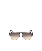 Tom Ford Eyewear Marshall Aviator Frame Sunglasses 58 Gray