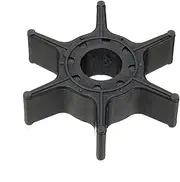 VOFIXE Outboard Motors Water Pump Impeller Black Rubber 6 Blades, for Yamaha, 2-Stroke and 4 Stroke, for Sierra, 18-3040 63V-44352-01-00 Outboard Parts Water Pump Impeller