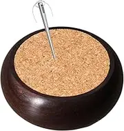 Cork Needle Cushion - Round Cork Pincushion Needle Holder | Handcraft Tool Versatile Quilting Accessories Supplies for Embroidery Projects Organizer Storage