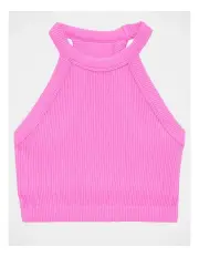 [Aerie] Seamless High Neck Bra Top in Best Buds