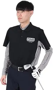 [PING] Pin Apparel 621-5160201 Men's Layered Twin Set (Absorbent, Quick Drying, UV Protection), Golf