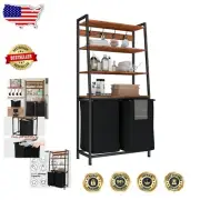 4-Tier Tall Laundry Hamper with Removable Bags & Storage Hooks for Easy Sorting