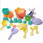 22 pcs Soft Plastic Sandpit Truck Bucket Toys Kids Square Sand Pit Beach Play