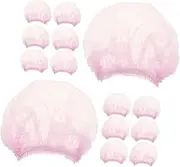 Healeved 100pcs Disposable Has Hair Nets Food Service Hairnets for Food Service Non-woven Mesh Hairnets Non-woven Hairnets Head Covers Non-woven Fabric Pink