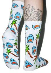 [HUF] Anne Freeman Shark Attack Crew Socks