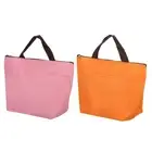 2 Pcs Lunch Box for Women/Men, Insulated Lunch Bag, 9.4x13.4 Inch Orange, Pink