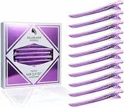 Vellen Hair Clips 10 Pack for Sectioning and Styling, Hair Clip for professional styling, Metall Hair Clips with unique design (Purple)