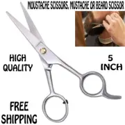HP Moustache Scissors,Mustache or Beard Scissor Great Little Sharp Scissors 5"