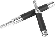 2pcs Extendible Hex Shank Socket Magnetic 1/4inch Electric Bit Holder Adapter for Versatile Use