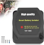 Split Charge Relay Dual Battery Isolator 12V 140Amp, Voltage Sensitive Relay VSR, Compatible with RV Marine Car Vehicles Truck Caravan Off-Road Camper Yacht, Not Fit for Lithium Batteries