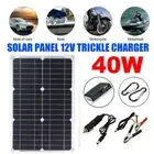 40W Solar Panel Kit Trickle Charger Battery Controller Maintainer Boat RV Car