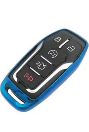 Alegender Ford Lincoln Key Fob Cover Protective Case Blue New